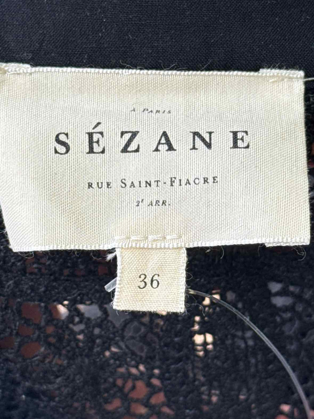 Size 36 SEZANE Black Shirt