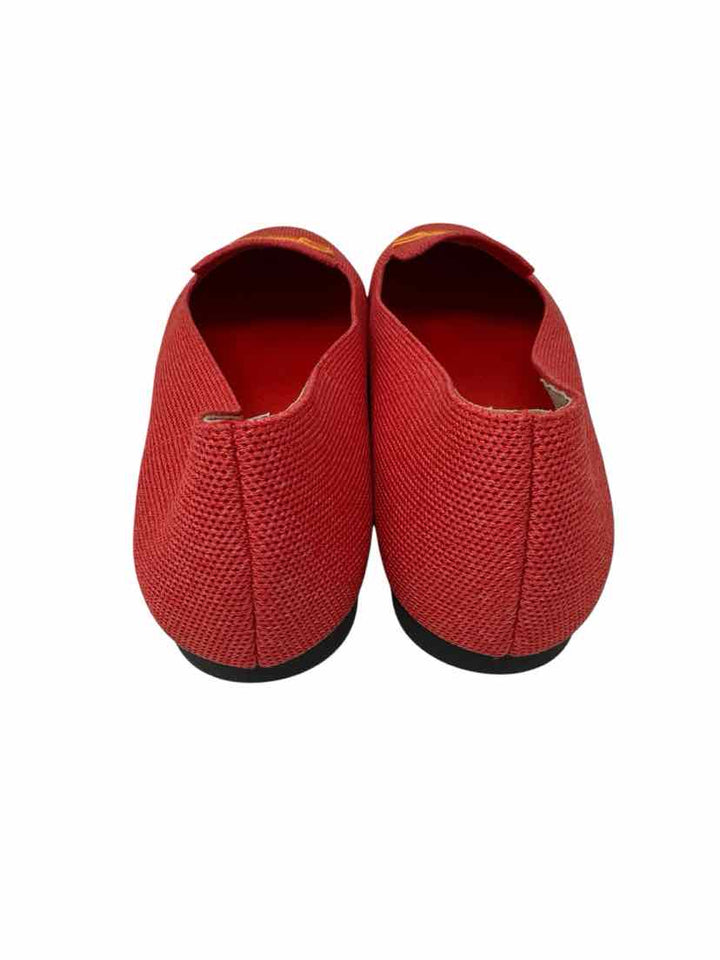 Shoe Size 40 VIVAIA Orange Knit Flats