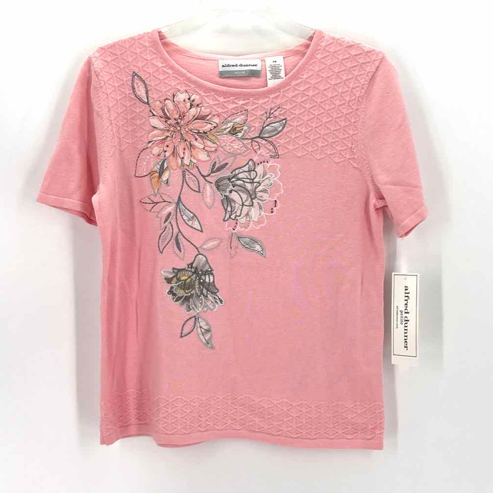 Size S ALFRED DUNNER Pink Knit Shirt