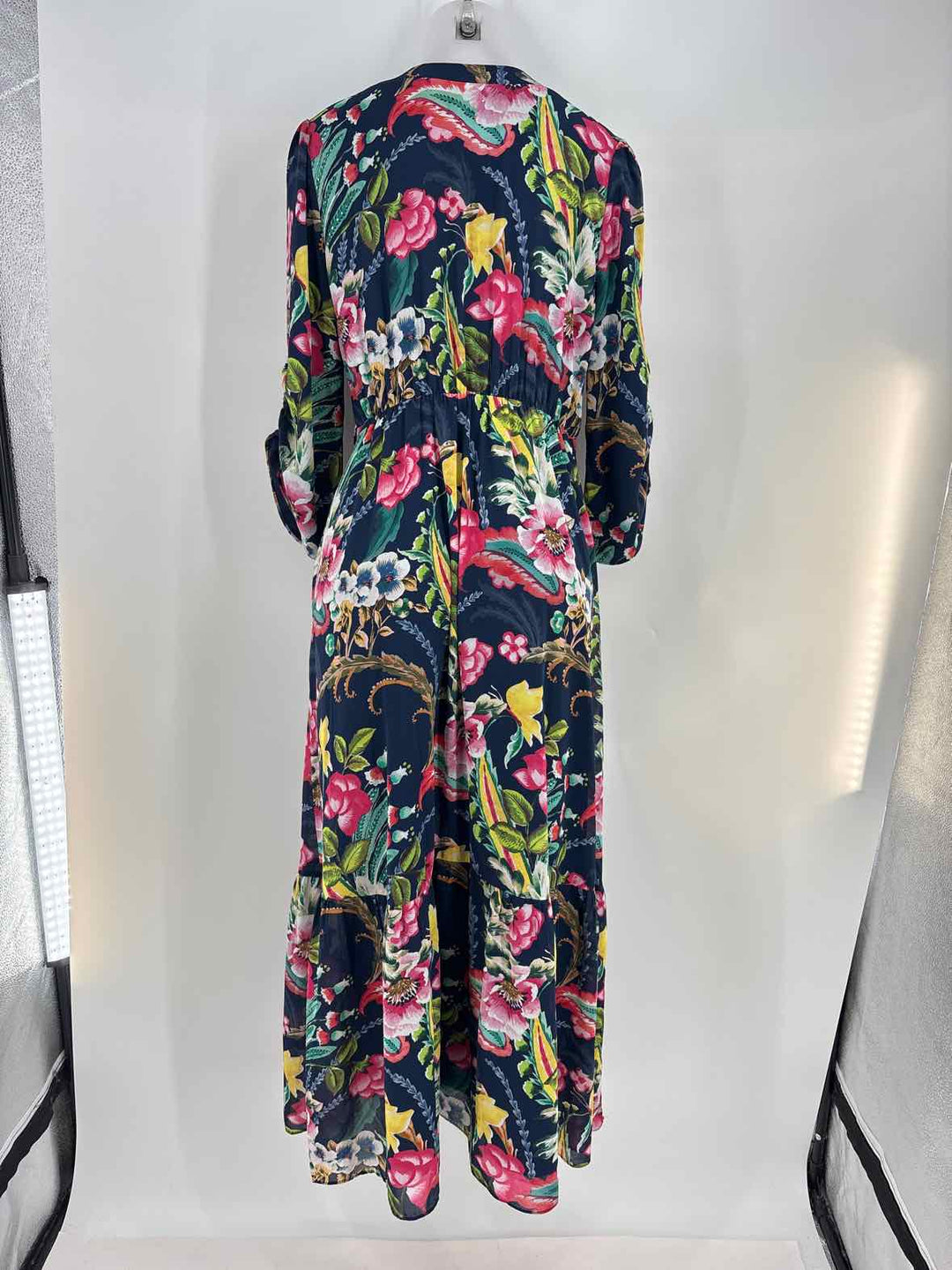 Size M SOFT SURROUNDINGS Navy Print Dress