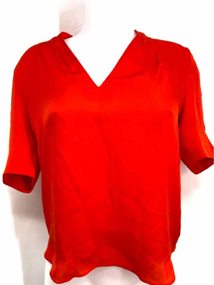 Size XS JOIE Red Silk Shirt