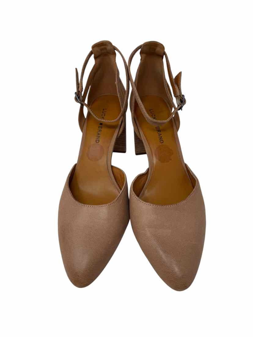 Shoe Size 8.5 LUCKY Tan Leather Pumps