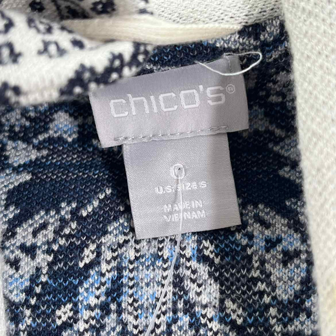 Size S Chico's Cream Knit Jacket