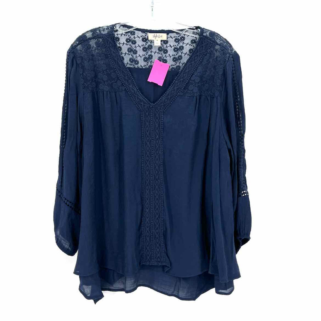 Size M Style & Co Navy Shirt