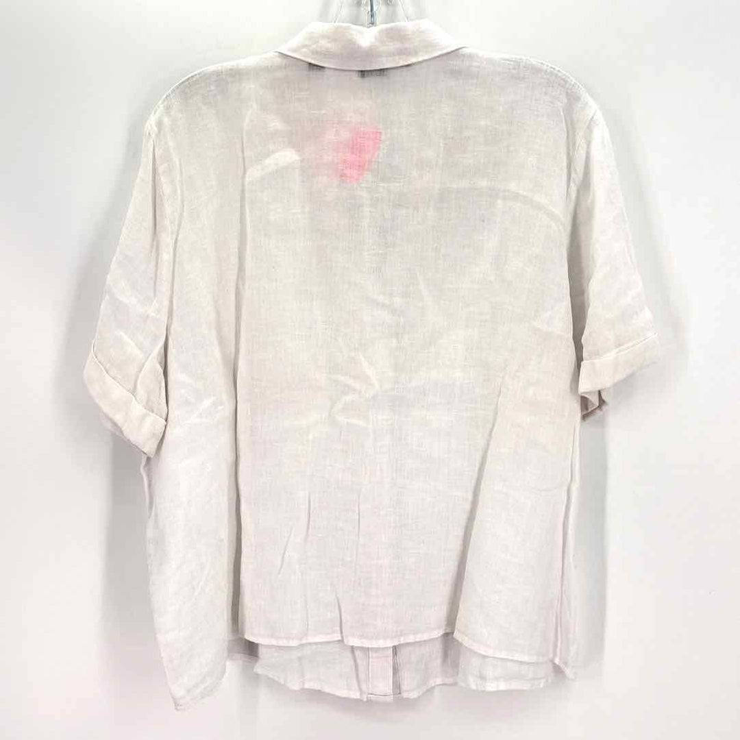 Size XL White Linen Shirt