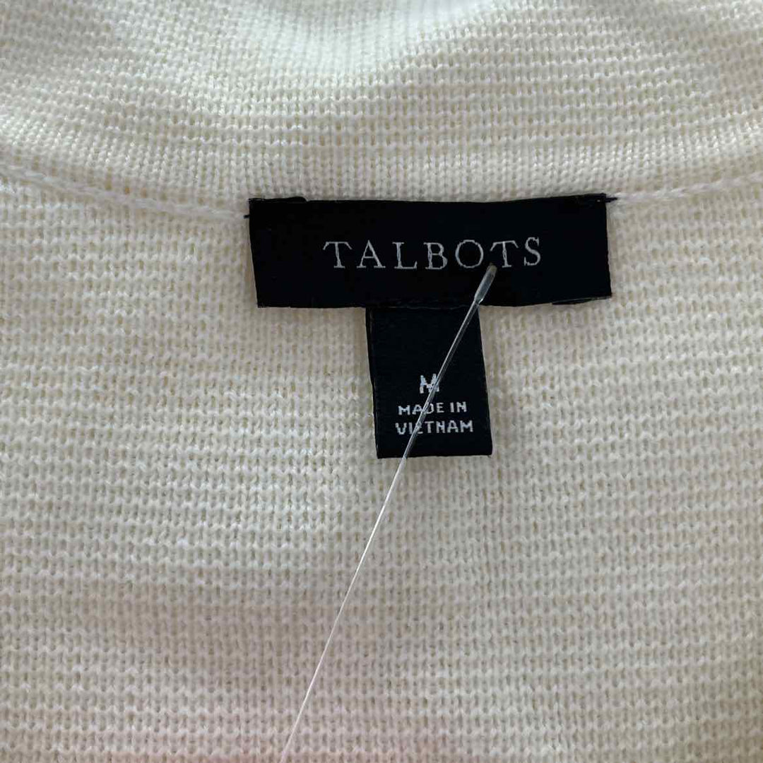 Size M Talbots Ivory Knit Sweater