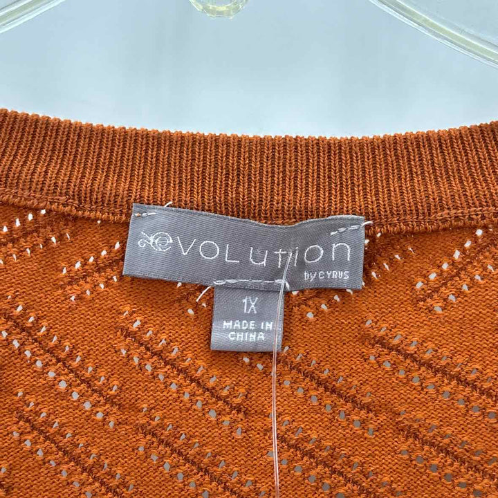 Size 1X Pumpkin Sweater