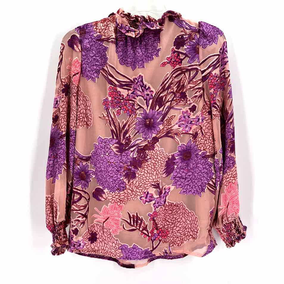 Size S IVY JANE Purple Velour Shirt