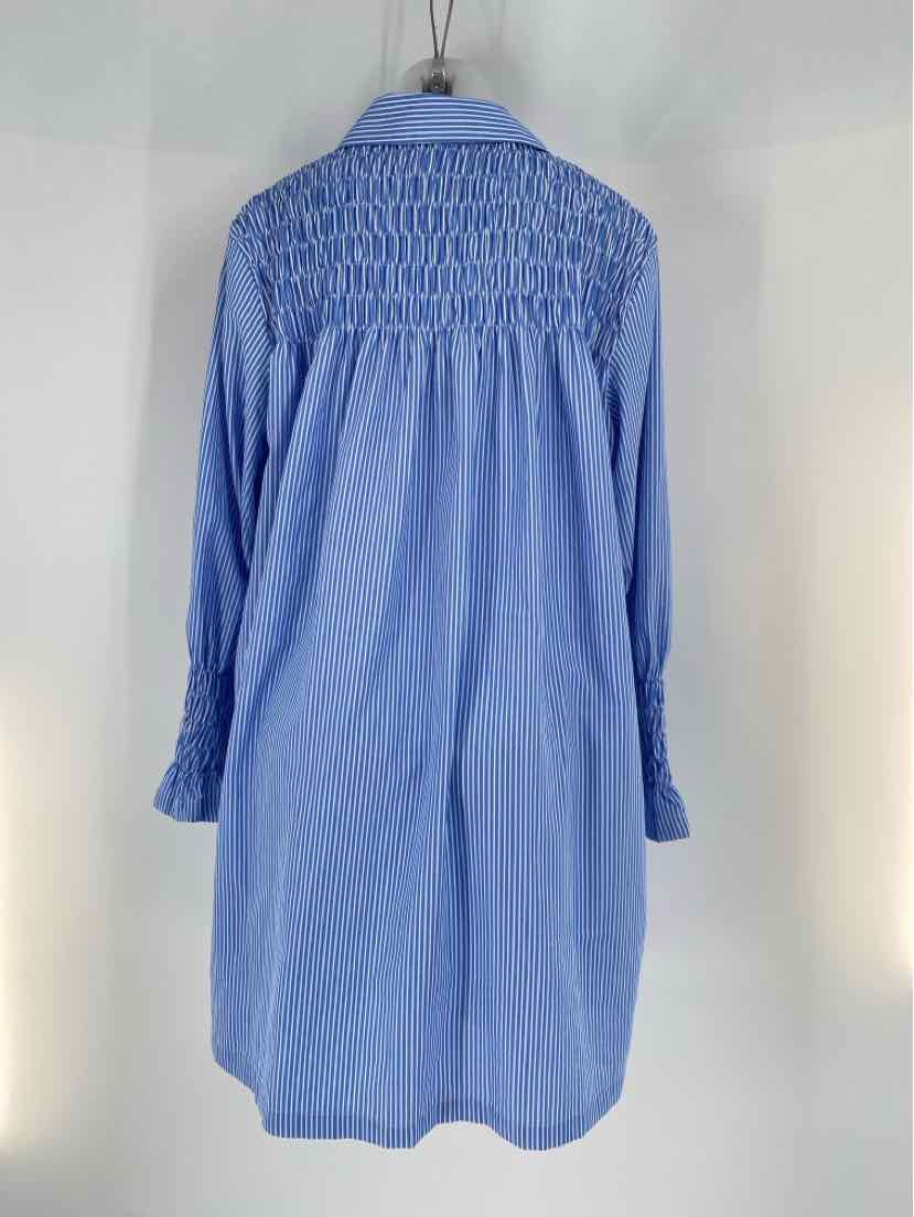 Size L Blue Print Dress