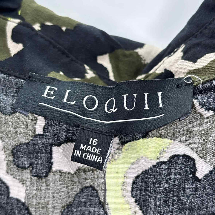 Size 16 ELOQUII Green Dress