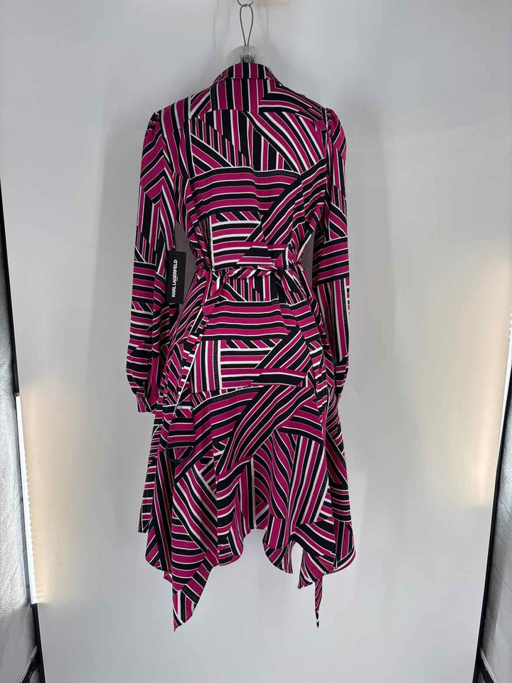 Size 10 KARL LAGERFELD Multi-Color Dress