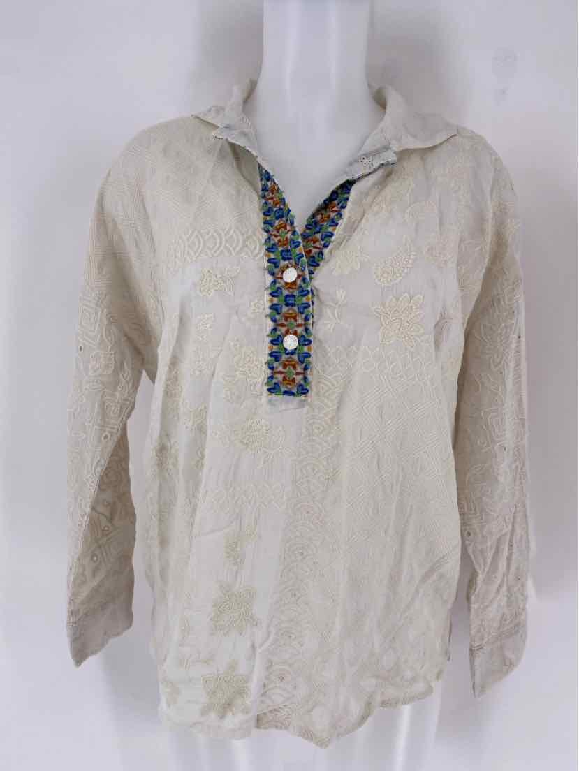 Size S Johnny Was Ivory Shirt