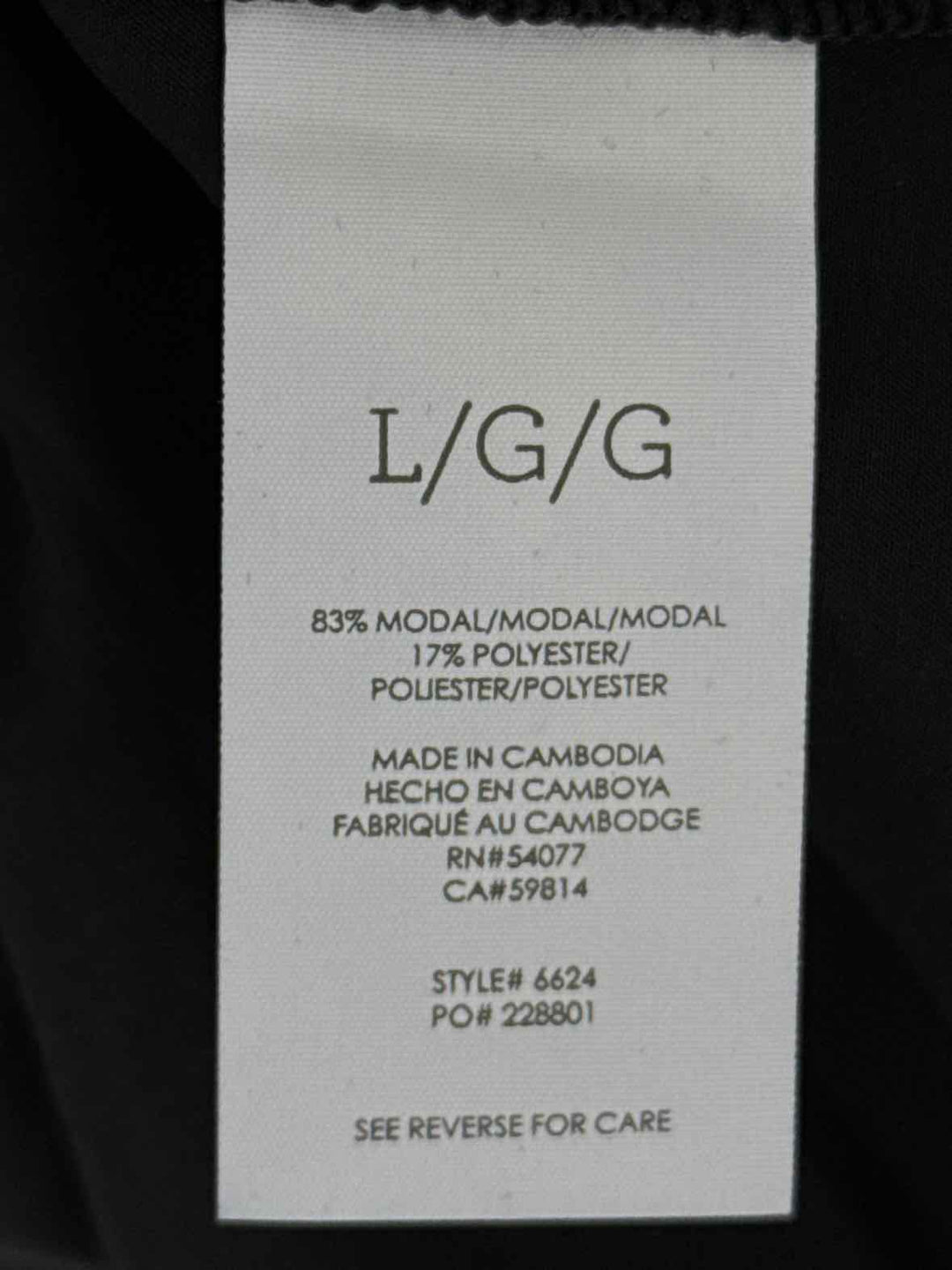Size L CABI Black Shirt