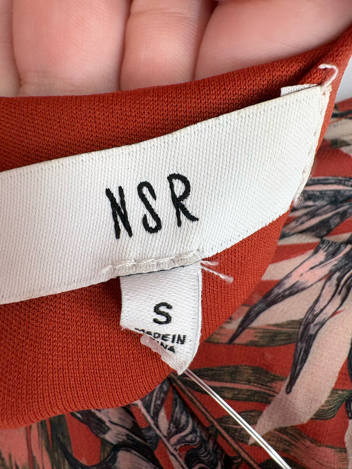 Size S ORANGE PRINT Dress