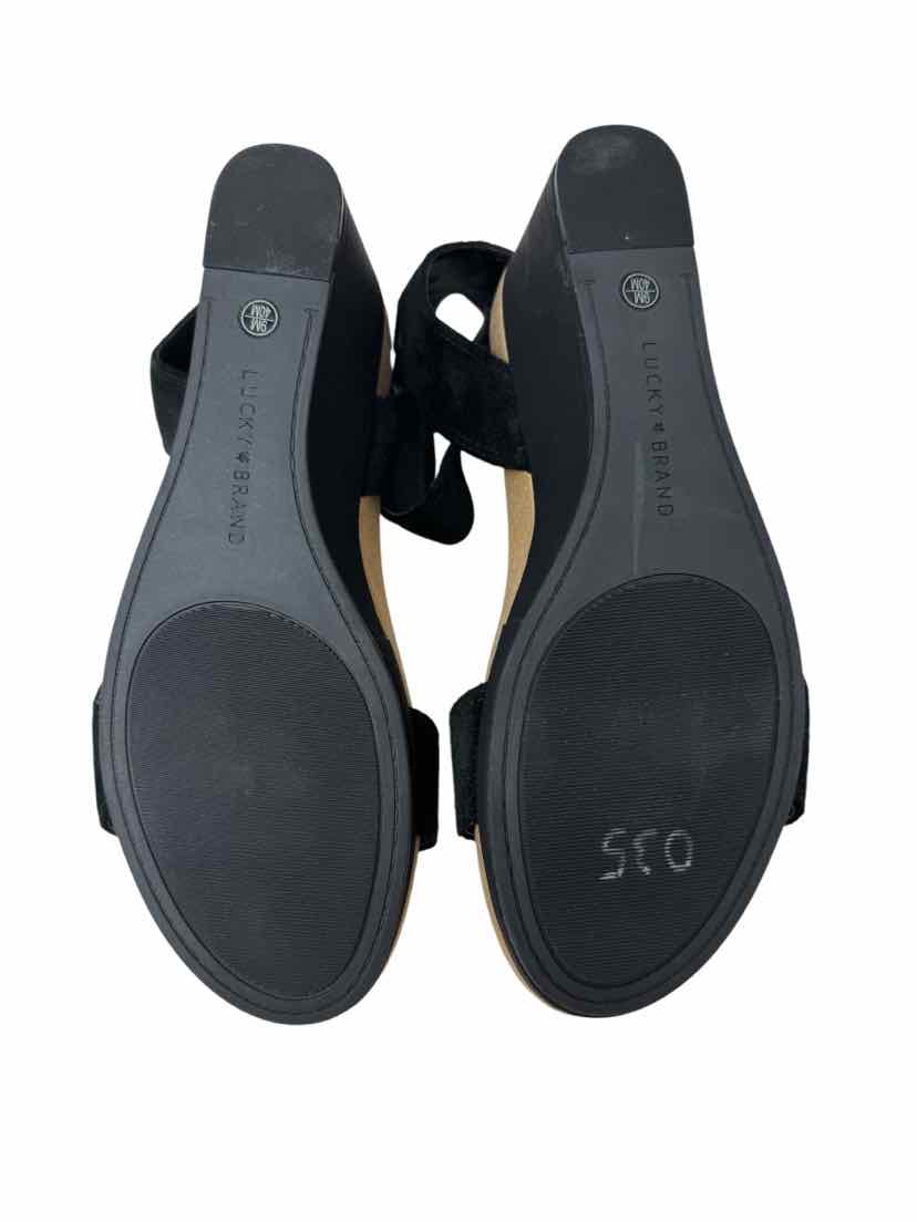 Shoe Size 9 LUCKY Black Sandals
