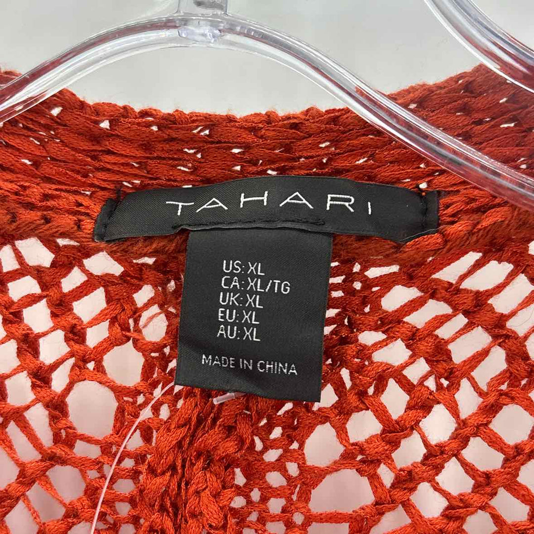 Size XL TAHARI Orange Sweater