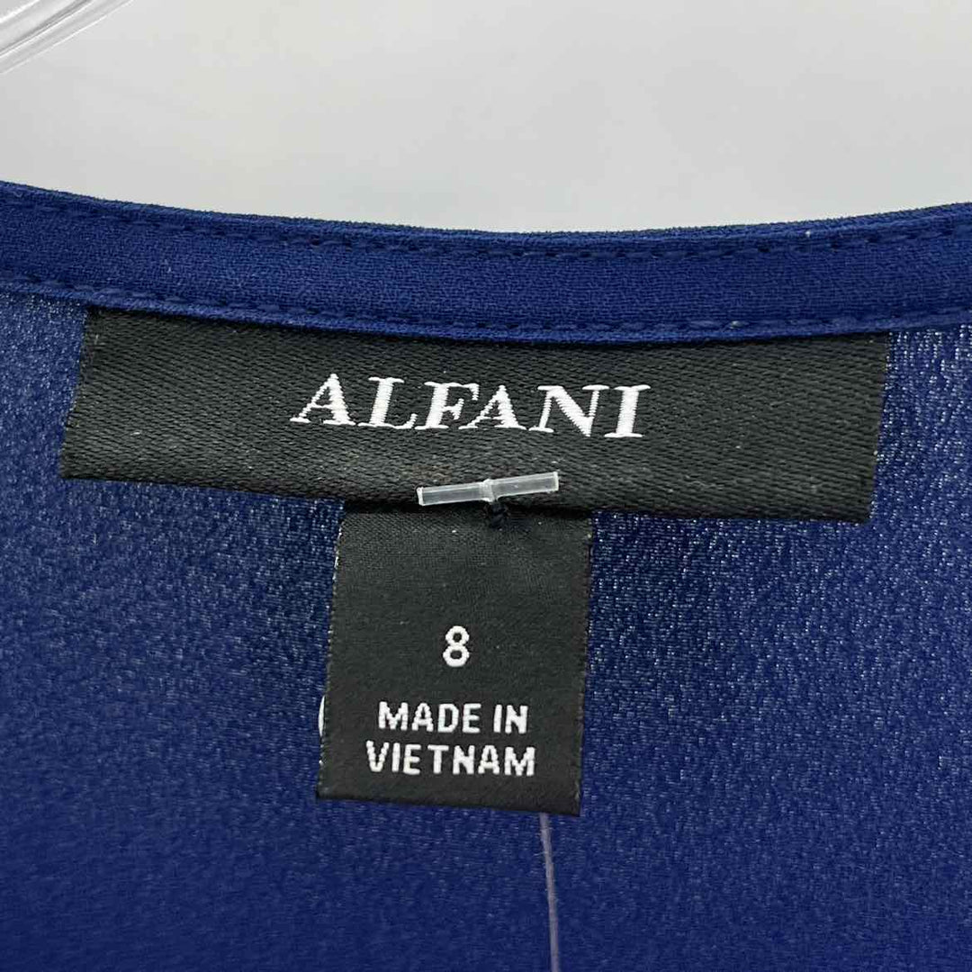 Size 8 ALFANI Navy Sweater