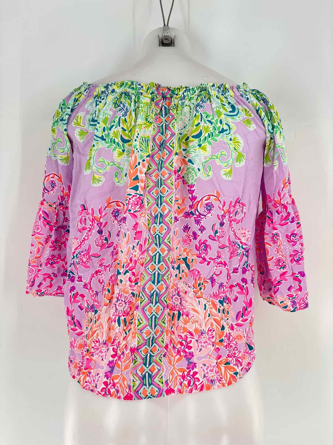 Size XS Lilly Pulitzer Multi-Color Silk Shirt