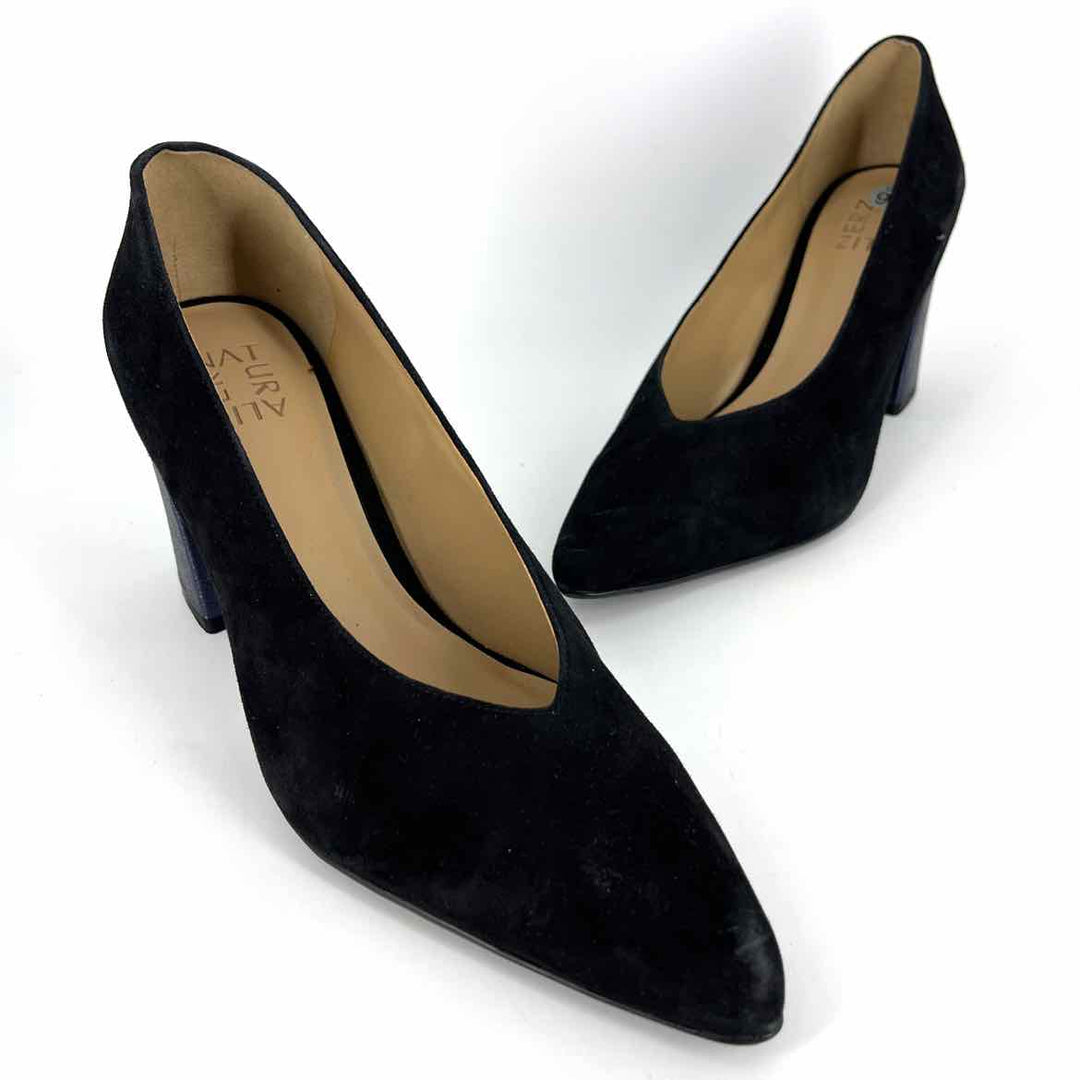 Shoe Size 9.5 Naturalizer Black Suede Pumps