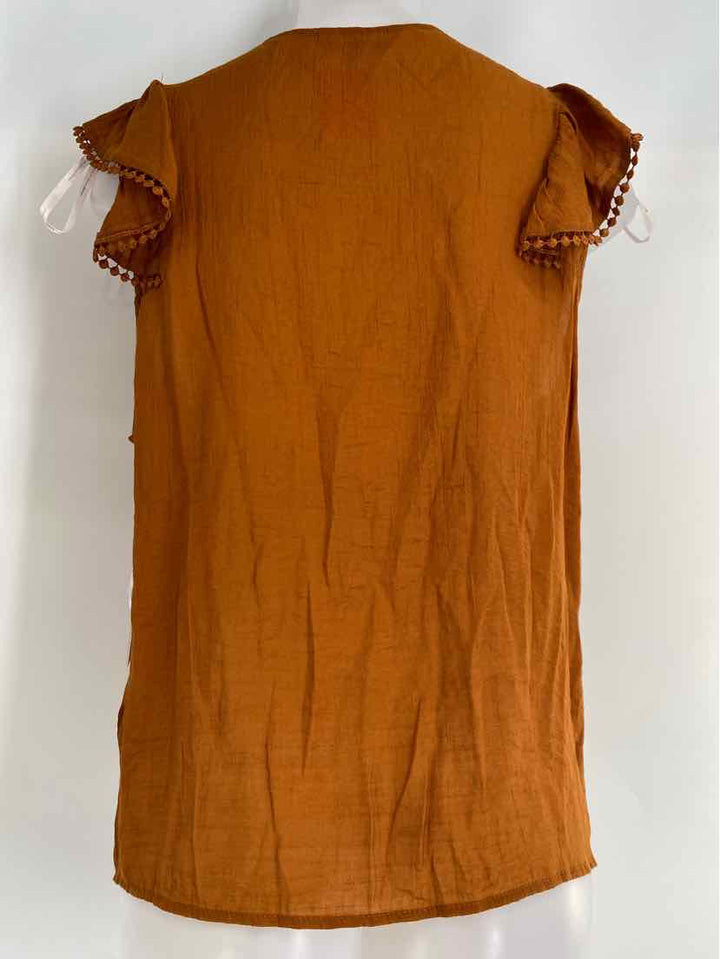 Size L NANETTE LEPORE Brown Shirt
