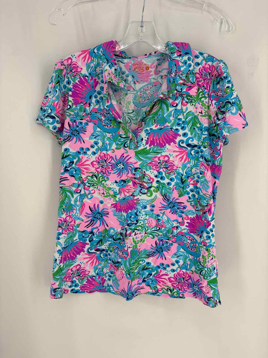 Size L Lilly Pulitzer Multi-Color Shirt
