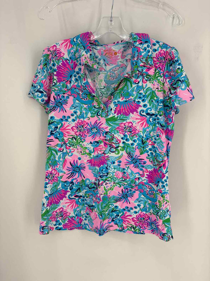 Size L Lilly Pulitzer Multi-Color Shirt