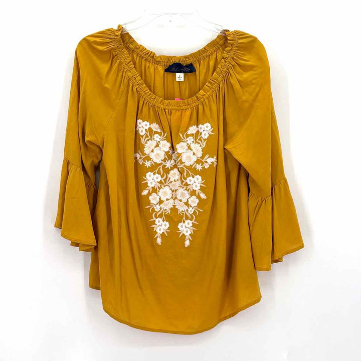 Size S BLUE RAIN Mustard Shirt