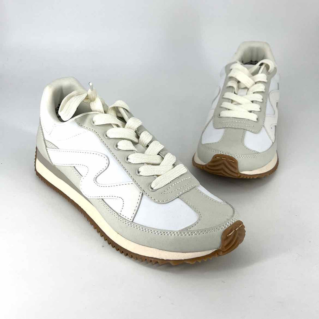 Shoe Size 6 UNIVERSAL THREAD White Faux Leather Nylon Sneakers
