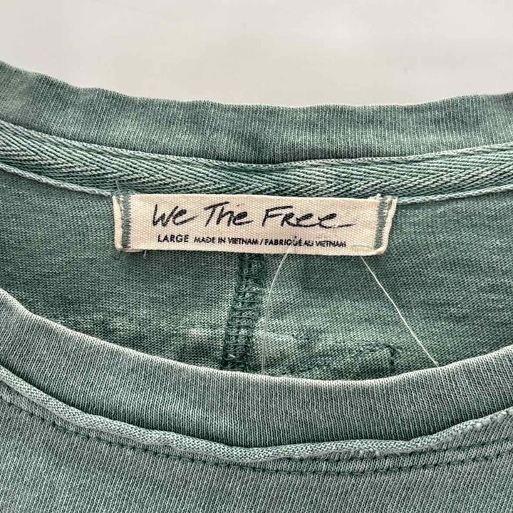 Size L WE THE FREE Green Knit Shirt