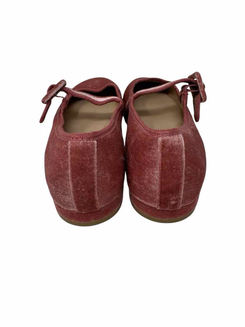 Shoe Size 7.5 CHELSEA & THEODORE Pink Velour Flats