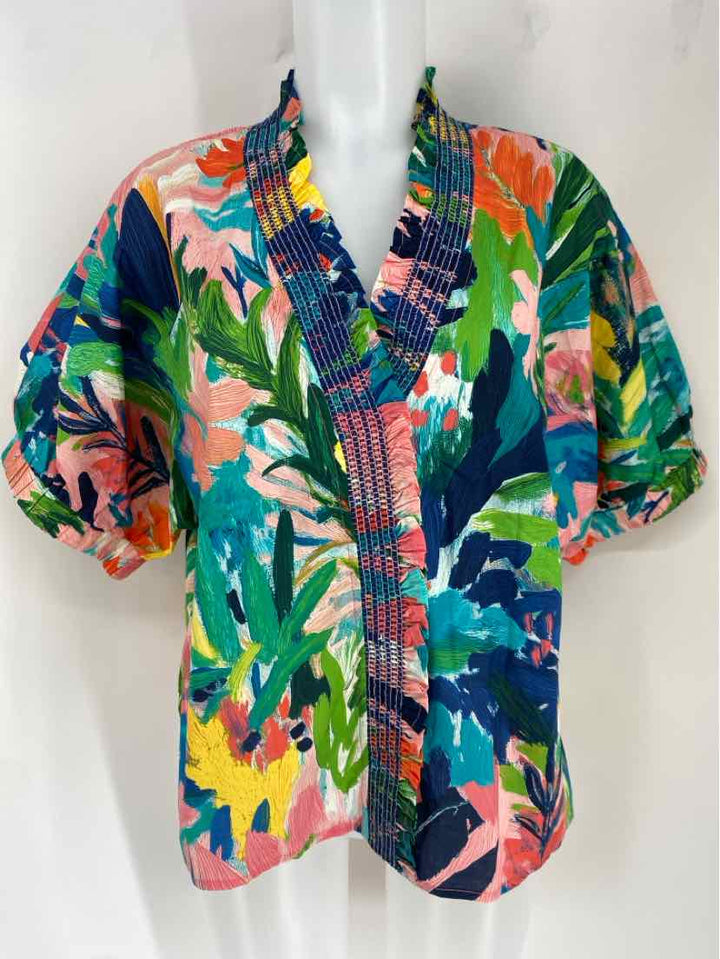 Size L ENTRO Multi-Color Shirt