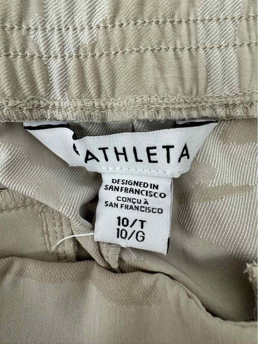 Size 10 Athleta TAN PRINT Pants