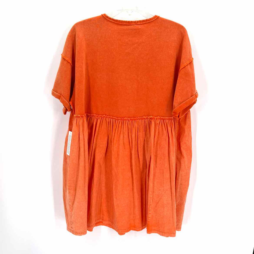 Size M FATE Orange Knit Dress