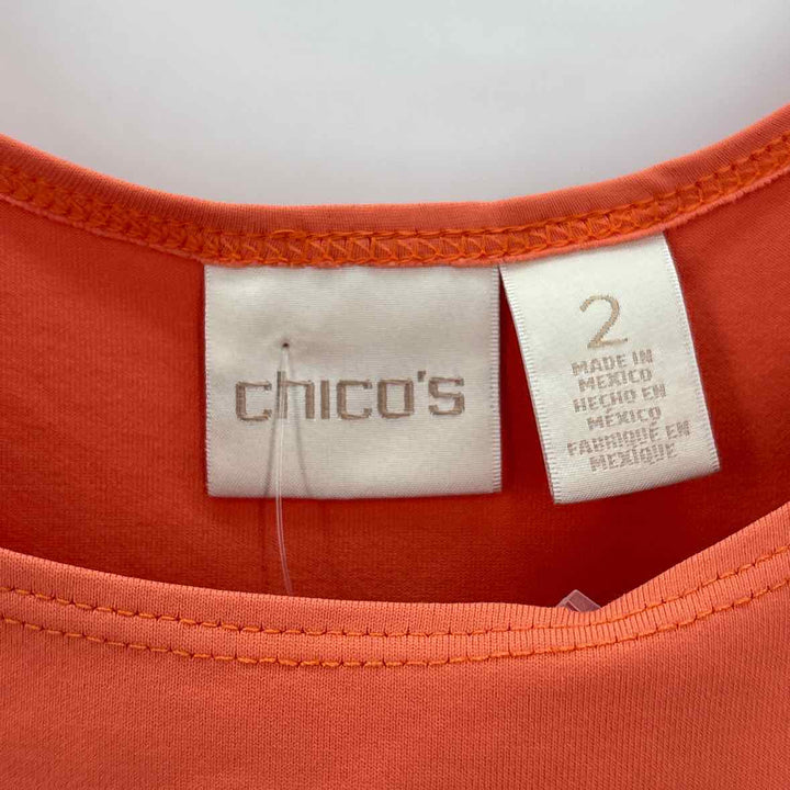 Size L Chico's Peach Shirt