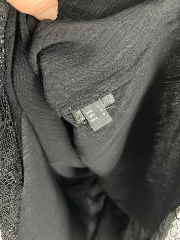 Size L MASSIMO DUTTI Black Shirt