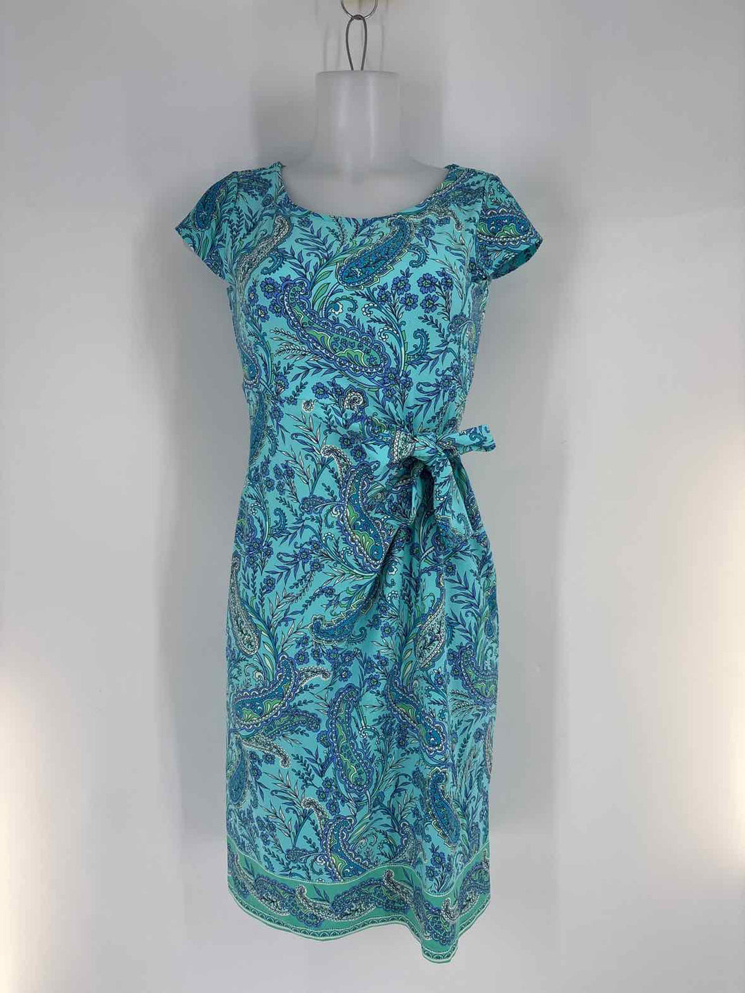 Size XS Talbots Blue Print Dress