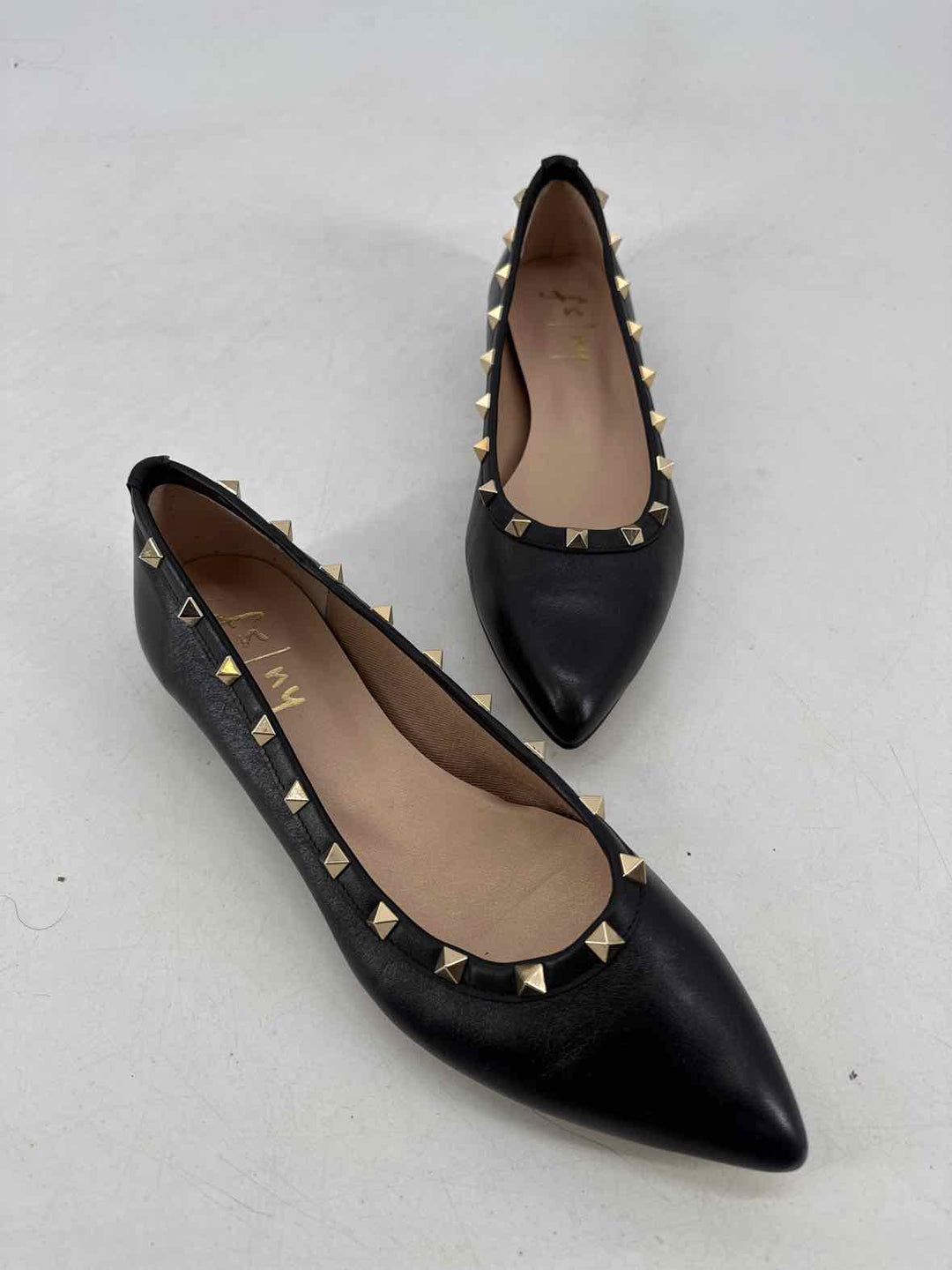Shoe Size 9 Black Leather Flats