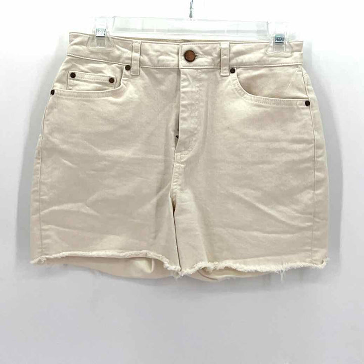 Size 4 Boden Ivory Denim Shorts