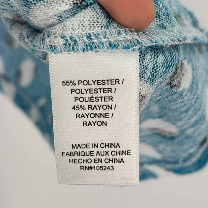 Size L BOBEAU Turquoise Knit Shirt