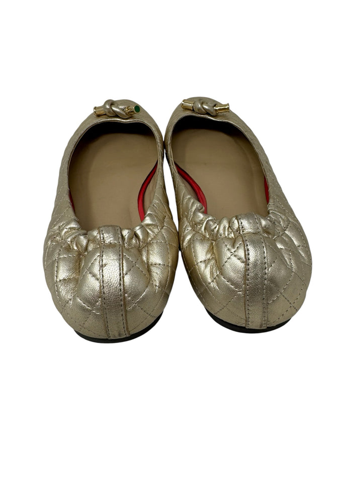 Shoe Size 9 Lilly Pulitzer Gold Flats