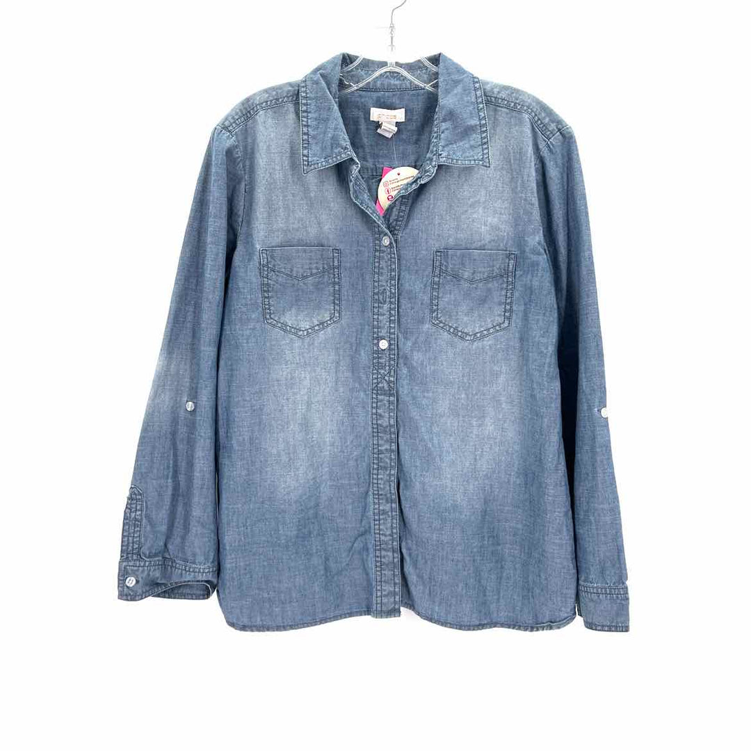Size L Chico's Blue Shirt