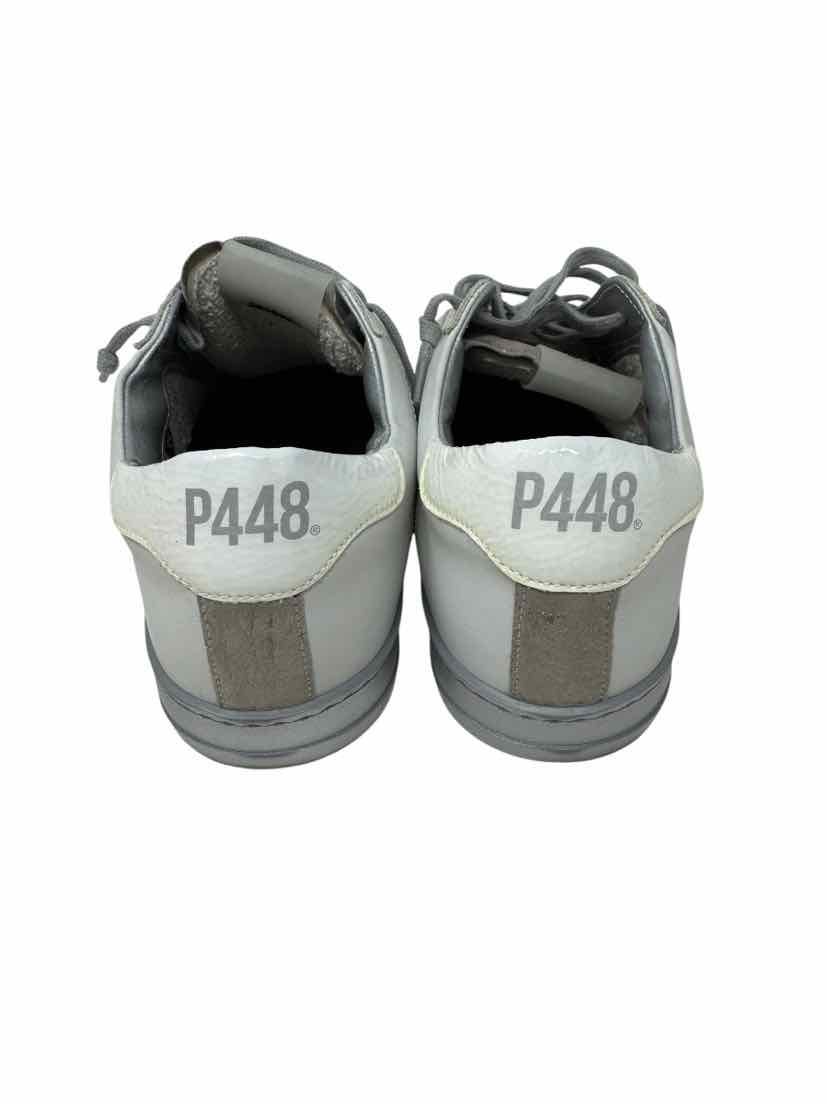 Shoe Size 39 P448 White Leather Sneakers