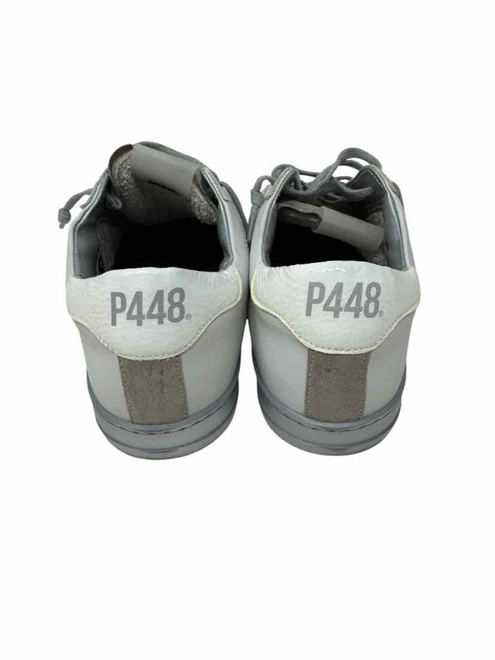 Shoe Size 39 P448 White Leather Sneakers