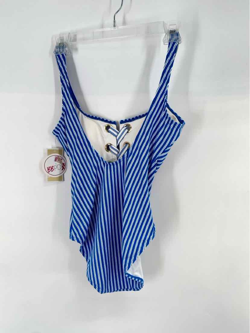 Size 6 Michael Kors Blue Print Swimsuit