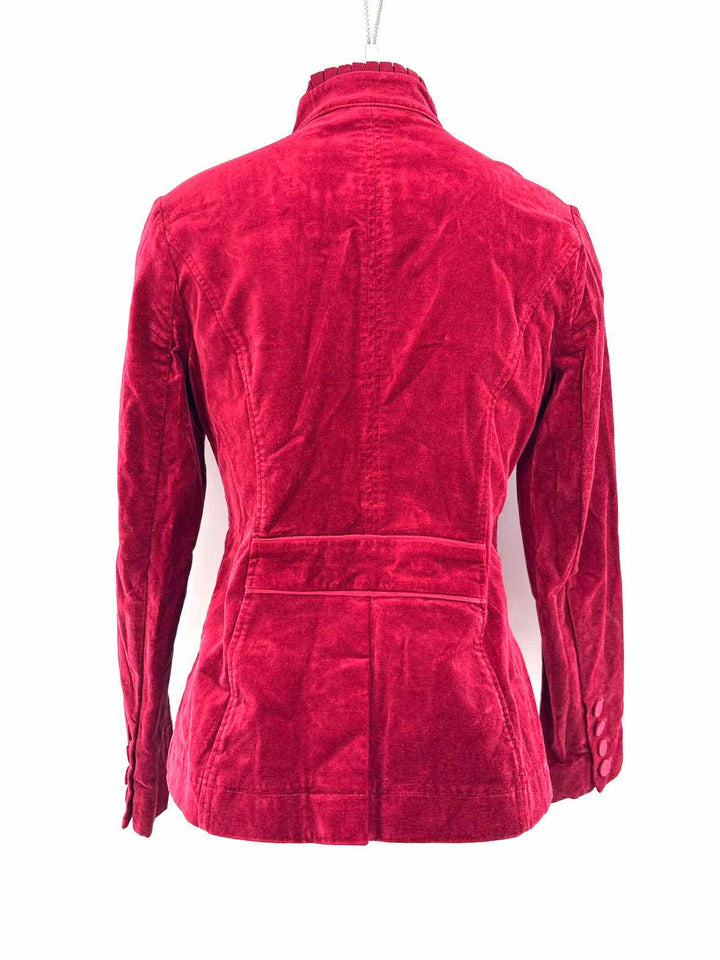 Size 4 White House Black Market Burgundy Jacket