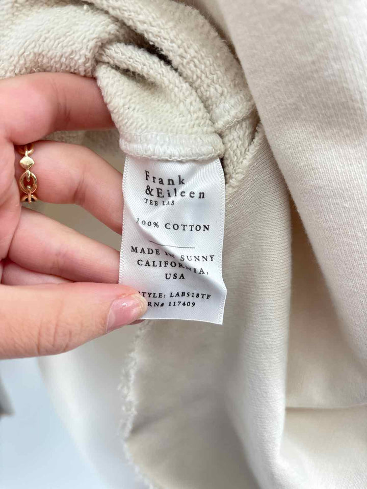 Size L FRANK & EILEEN Cream Sweater