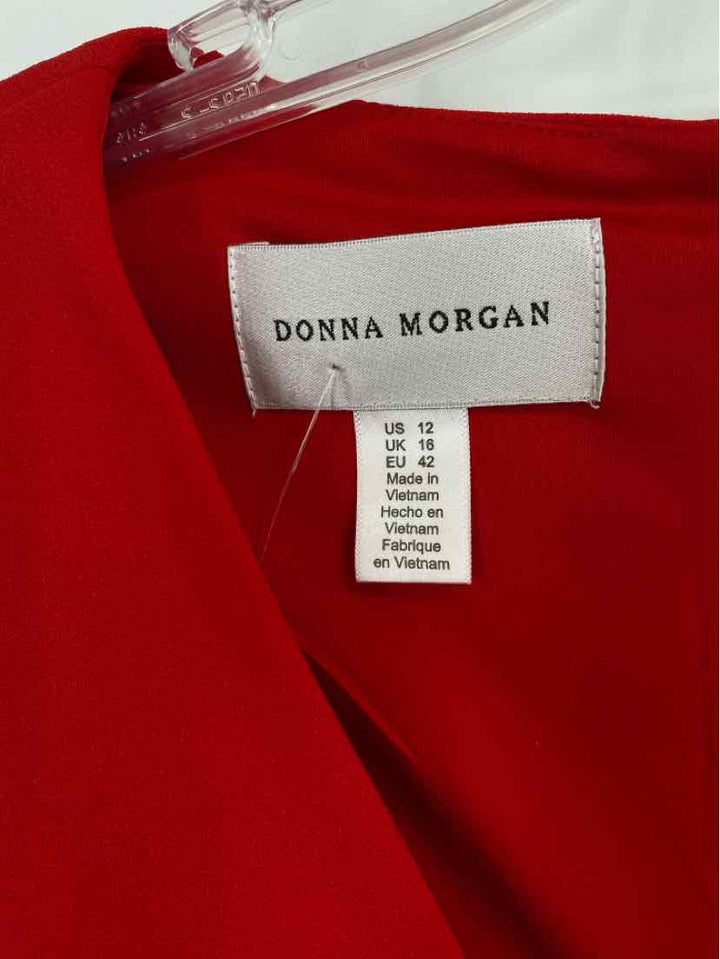 Size 12 DONNA MORGAN Red Dress