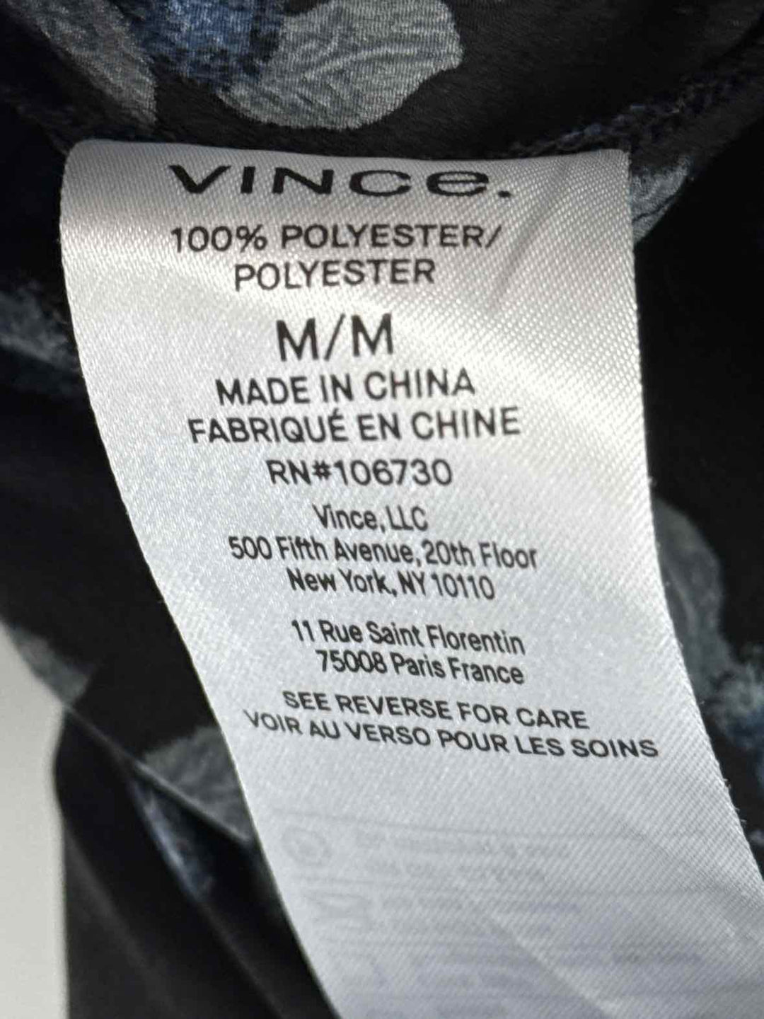 Size M VINCE Black Shirt