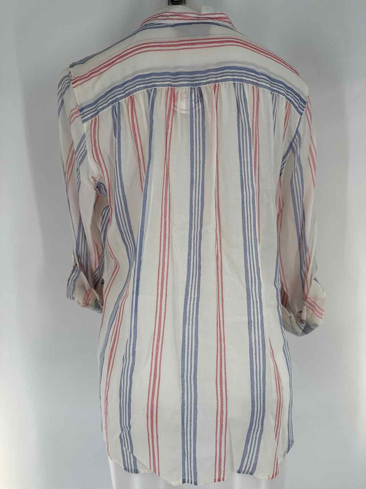 Size 14 FOXCROFT White Print Shirt