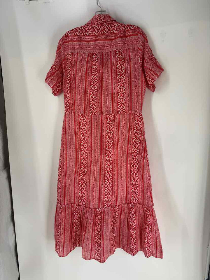Size S PRINTFRESH Red Print Dress
